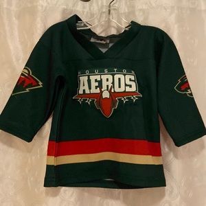 Vintage Houston Aeros Jersey Kids Size 2T 🔥